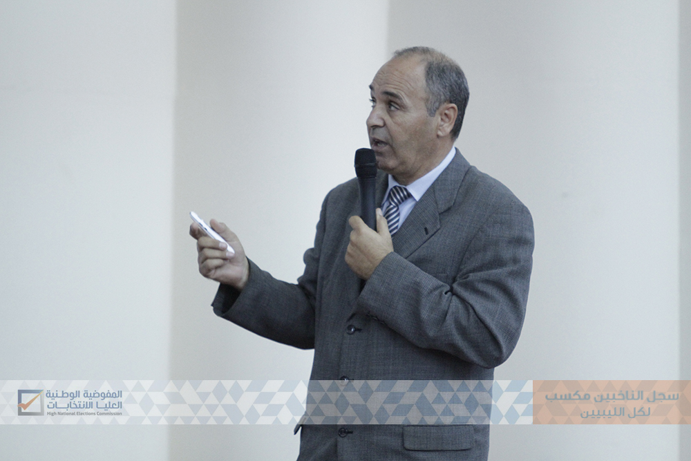 عروض تقديمية عن تسجيل الناخبين بالداخل والخارج