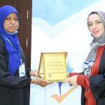 عضو مجلس المفوضية الوطنية العليا للانتخابات رباب حلب تجتمع مع جمعية (ليبية وابني غريب)
