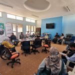 جلسة تدريبية للأشخاص ذوي الاعاقة بمدينة بني وليد